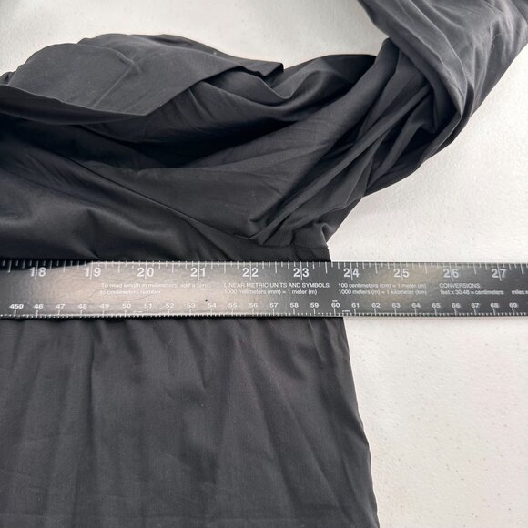 Ann Taylor LOFT Black Off-The-Shoulder Button Front Blouse XXL Milk Maid Peasant - Picture 5 of 11